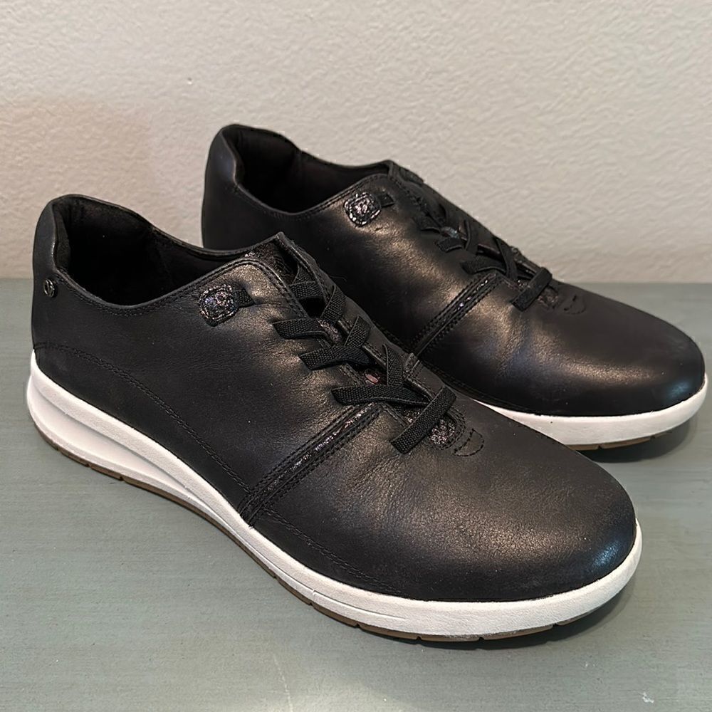 Womens Revere Crete BLACK Metallic Shoe Sneakers‎ size 12 - Slip Resistant EUC